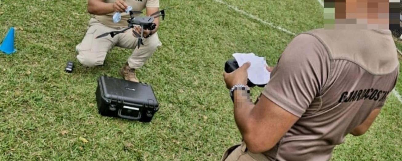 Policías reciben capacitación para piloto de drone